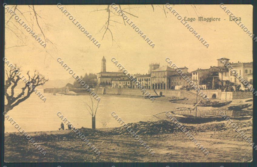 Novara Lesa Barca PIEGHINA cartolina ZQ6054 – fronte
