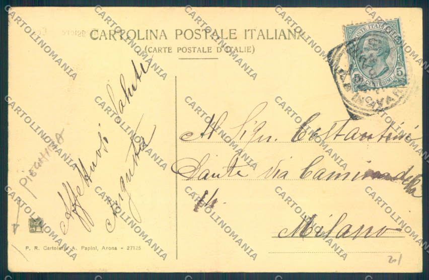 Novara Lesa Barca PIEGHINA cartolina ZQ6054 – retro
