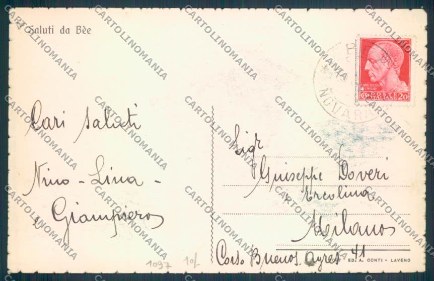 Verbania Bee cartolina ZQ6065 – retro