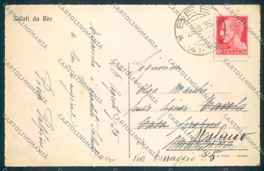 Verbania Bee cartolina ZQ6066 – retro