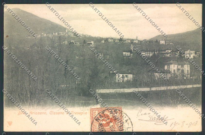 Verbania Bee Arizzano Creseglio Cissano PIEGHINE cartolina ZQ6077 – fronte