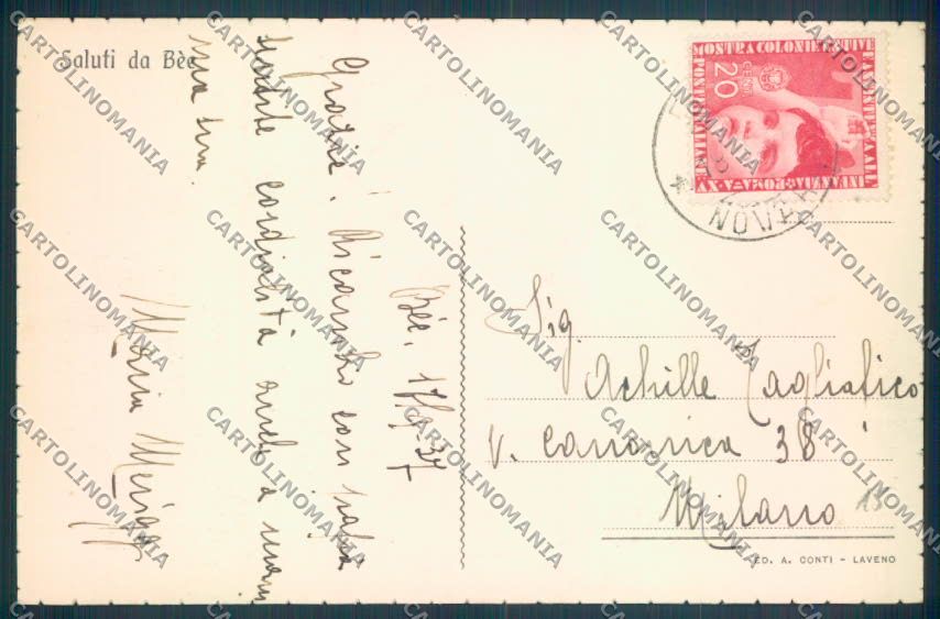 Verbania Bee cartolina ZQ6097 – retro