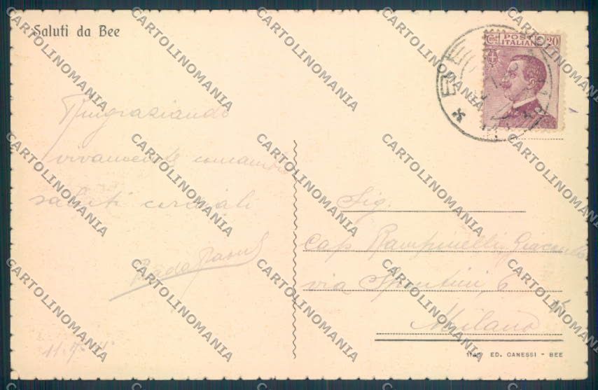 Verbania Bee cartolina ZQ6099 – retro