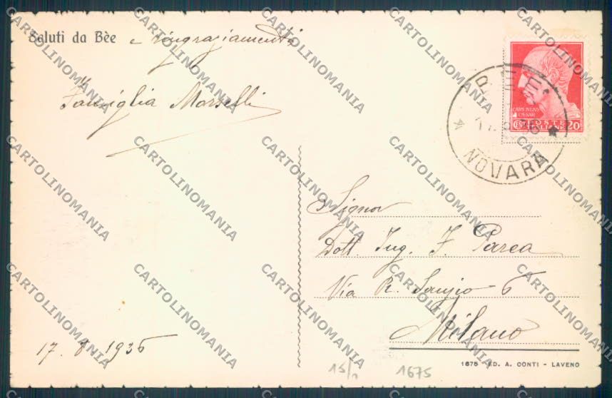 Verbania Bee cartolina ZQ6103 – retro