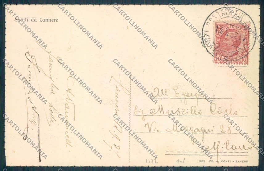 Verbania Cannero Riviera cartolina ZQ6114 – retro