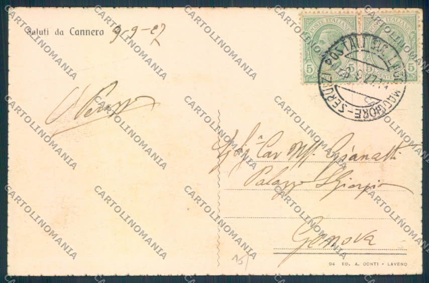 Verbania Cannero Riviera cartolina ZQ6115 – retro