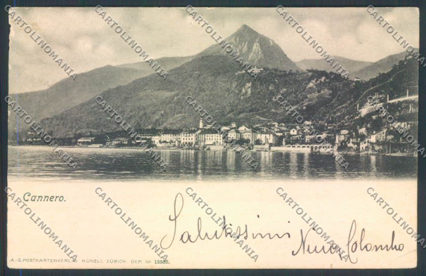 Verbania Cannero Riviera PIEGHINE ABRASA cartolina ZQ6119 – fronte