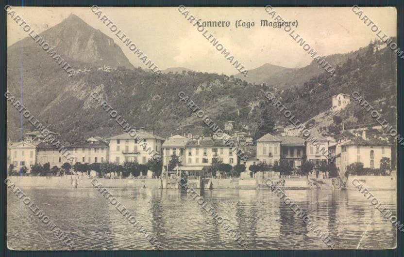 Verbania Cannero Riviera PIEGA ABRASA cartolina ZQ6125 – fronte