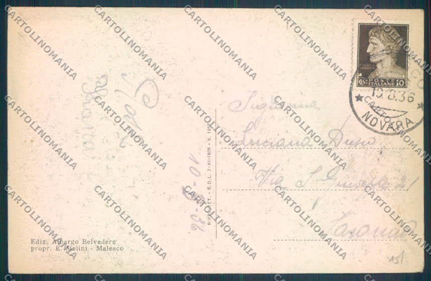 Verbania Malesco cartolina ZQ6144 – retro