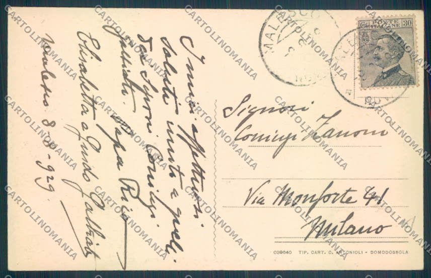 Verbania Malesco cartolina ZQ6145 – retro