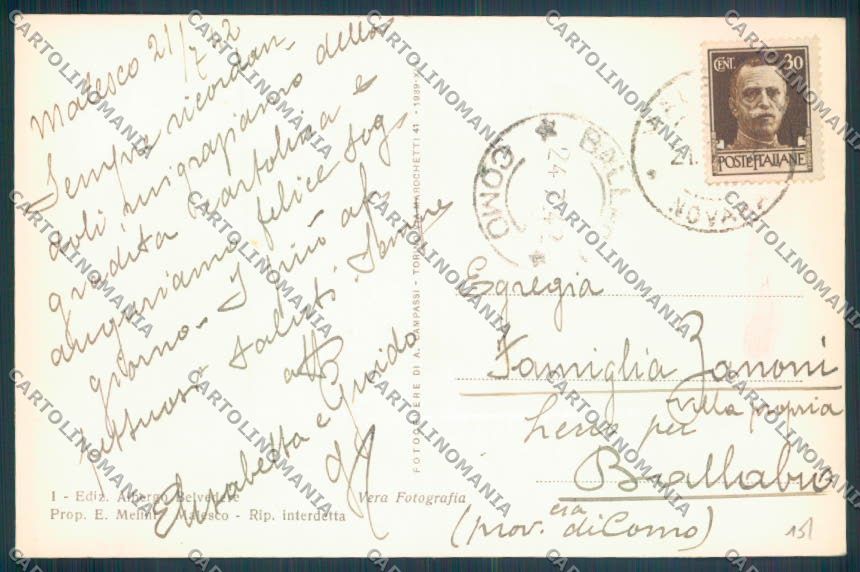 Verbania Malesco Foto cartolina ZQ6148 – retro