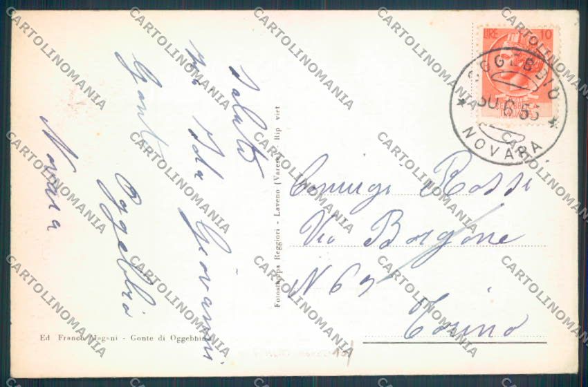 Verbania Oggebbio cartolina ZQ6155 – retro
