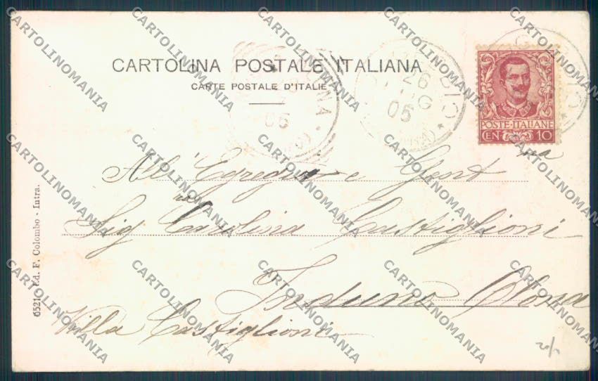 Verbania Oggebbio cartolina ZQ6168 – retro