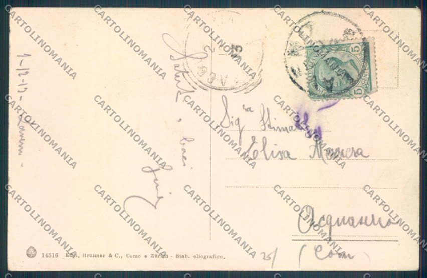 Verbania Oggebbio Battello cartolina ZQ6170 – retro