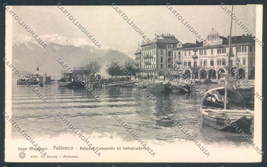 Verbania Pallanza Battello Barca cartolina ZQ6184 – fronte