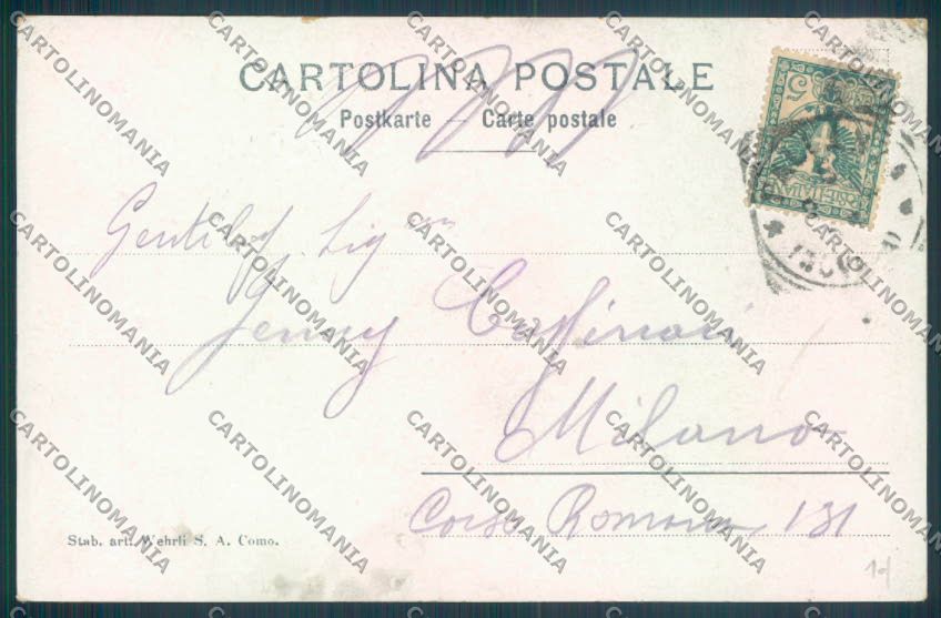 Verbania Pallanza Barca cartolina ZQ6187 – retro