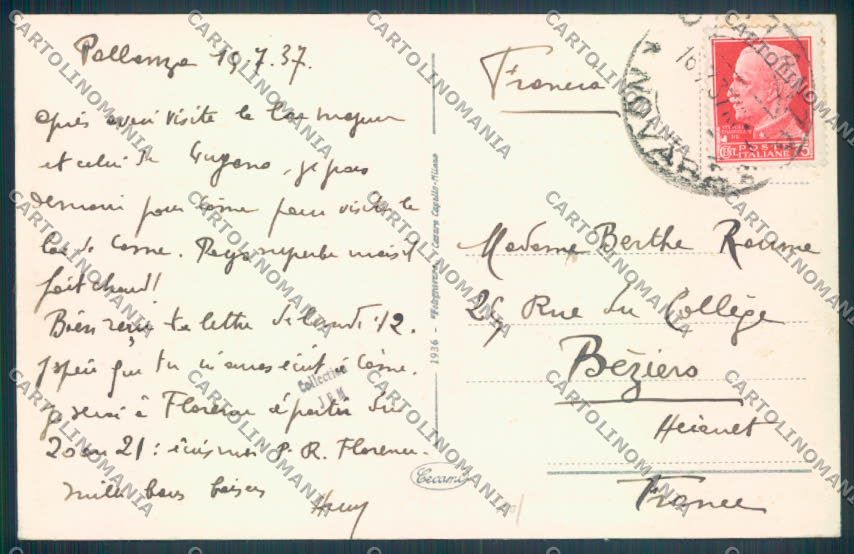 Verbania Pallanza cartolina ZQ6191 – retro