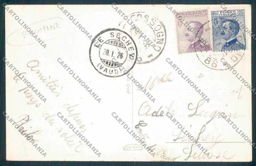Verbania Pallanza PIEGHINE cartolina ZQ6194 – retro
