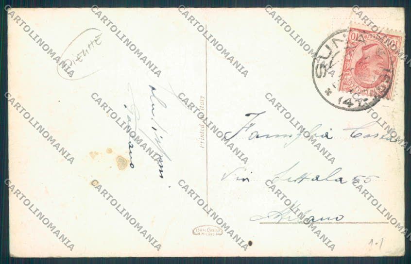 Verbania Pallanza PIEGHE cartolina ZQ6196 – retro