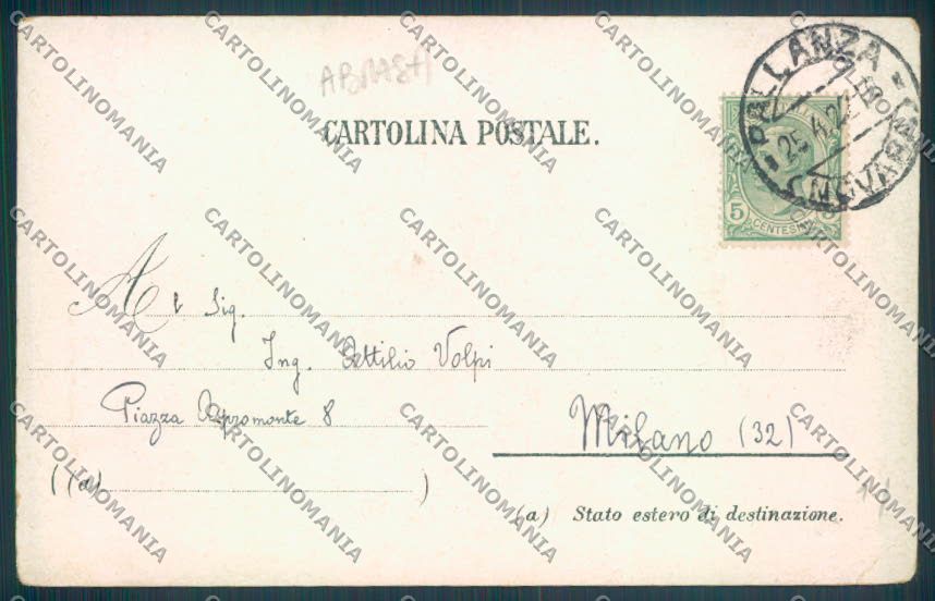 Verbania Pallanza ABRASA cartolina ZQ6197 – retro