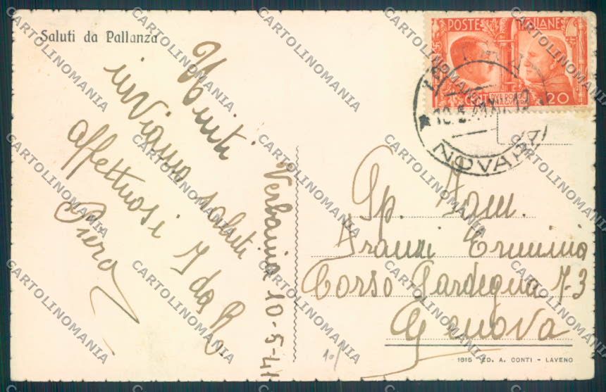 Verbania Pallanza cartolina ZQ6199 – retro