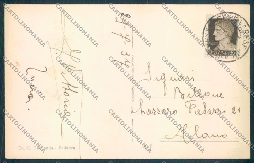 Verbania Pallanza cartolina ZQ6208 – retro