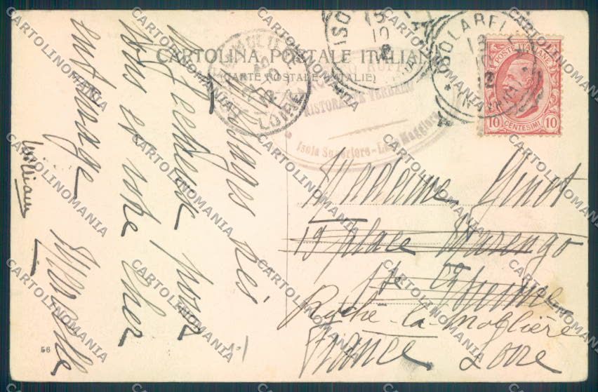 Verbania Pallanza Battello cartolina ZQ6236 – retro