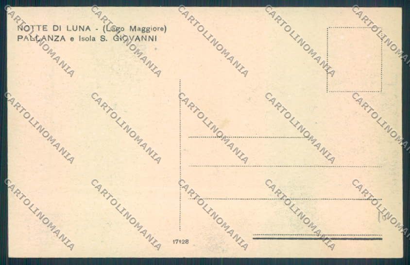 Verbania Pallanza Chiaro di luna cartolina ZQ6238 – retro