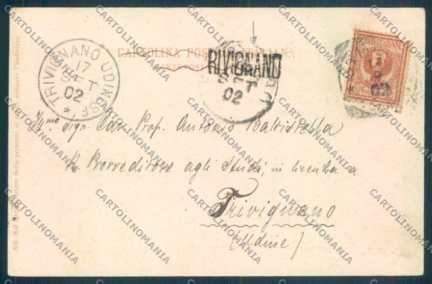 Verbania Pallanza Annullo lineare Rivignano cartolina ZQ6247 – retro