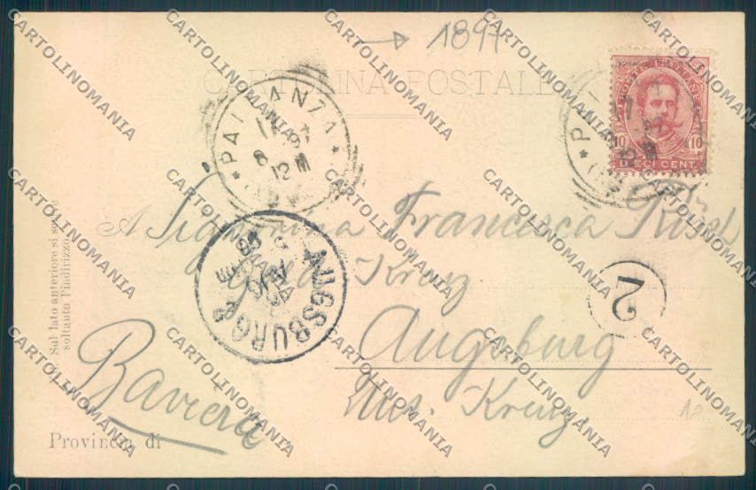 Verbania Pallanza 1897 cartolina ZQ6251 – retro