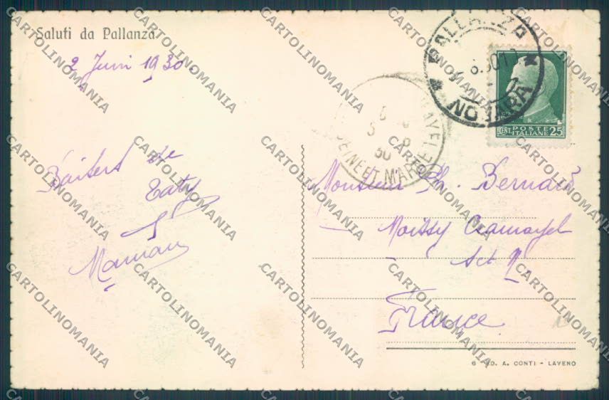 Verbania Pallanza cartolina ZQ6253 – retro