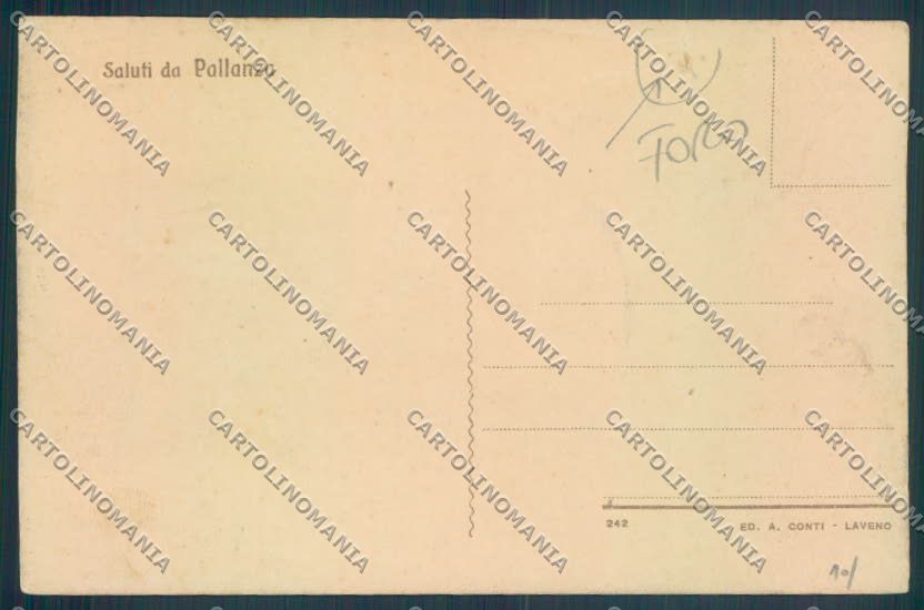 Verbania Pallanza FORO cartolina ZQ6277 – retro