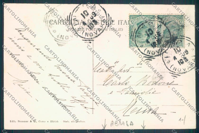 Verbania Pallanza ABRASA cartolina ZQ6284 – retro