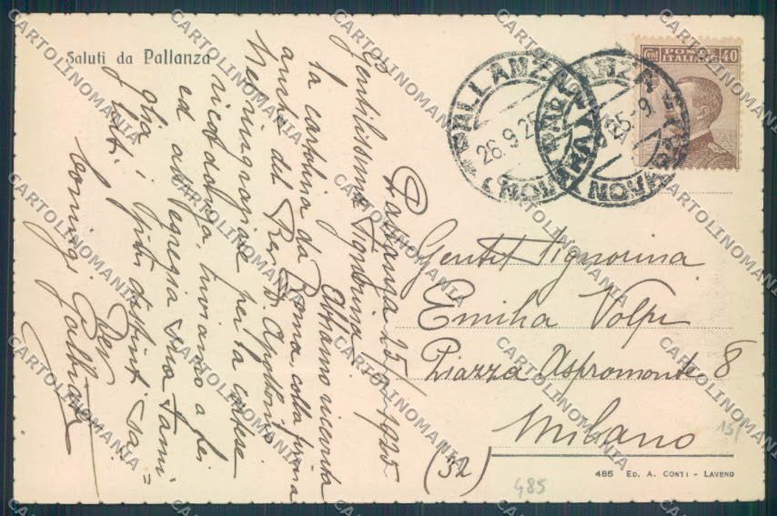 Verbania Pallanza Barca cartolina ZQ6304 – retro