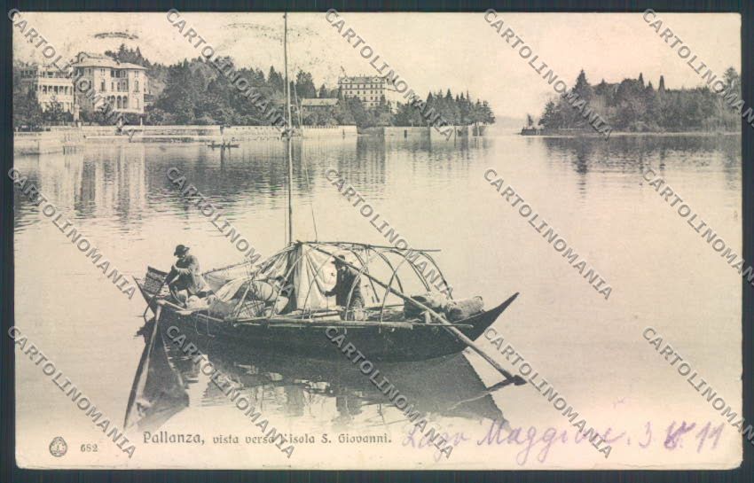 Verbania Pallanza Barca STRAPPINO cartolina ZQ6315 – fronte