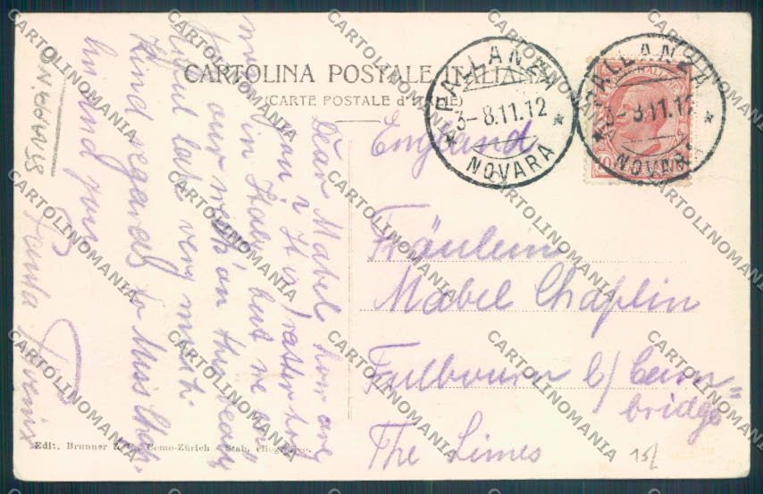 Verbania Pallanza Barca STRAPPINO cartolina ZQ6315 – retro