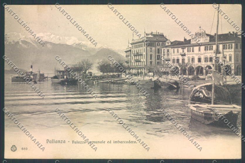 Verbania Pallanza Barca cartolina ZQ6316 – fronte