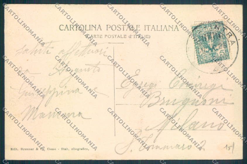 Verbania Pallanza Barca cartolina ZQ6316 – retro