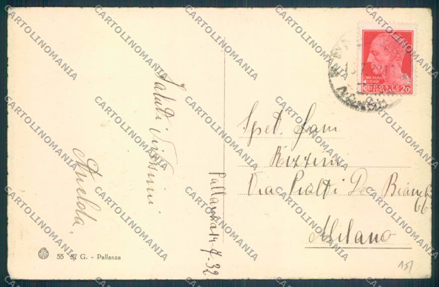 Verbania Pallanza Barca cartolina ZQ6320 – retro