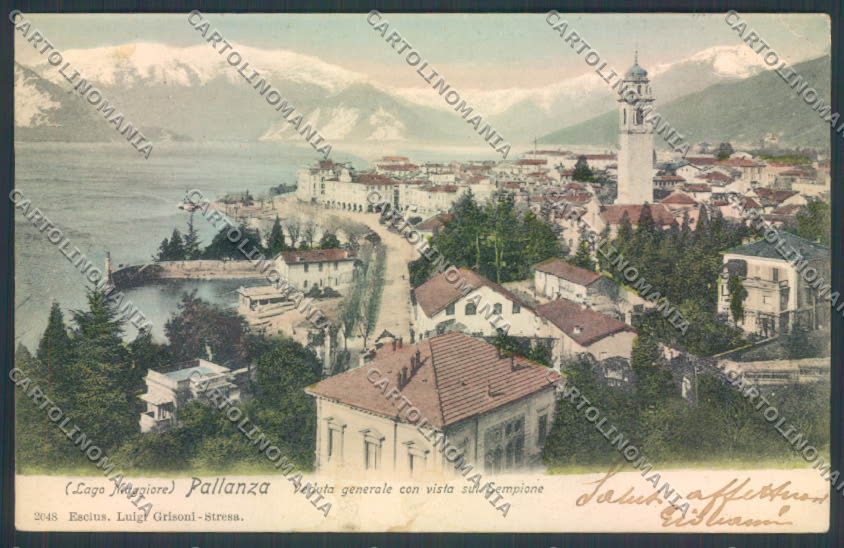 Verbania Pallanza PIEGA cartolina ZQ6327 – fronte