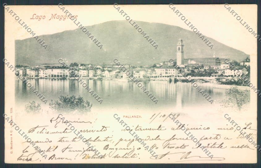 Verbania Pallanza 1899 cartolina ZQ6339 – fronte