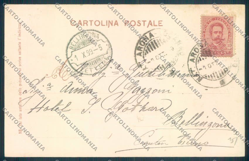 Verbania Pallanza 1899 cartolina ZQ6339 – retro