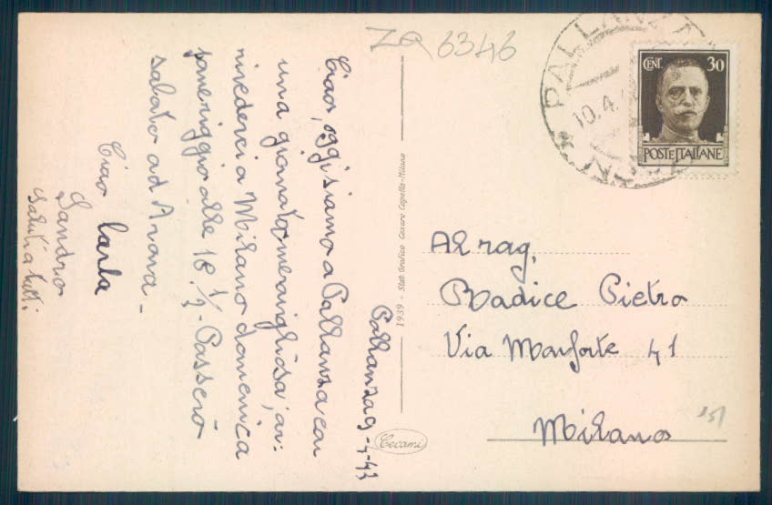Verbania Pallanza Barca cartolina ZQ6346 – retro