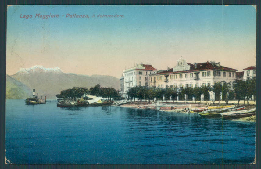 Verbania Pallanza Battello cartolina ZQ6351 – fronte