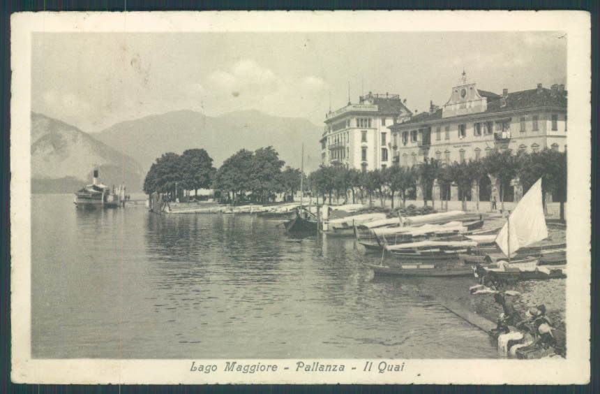 Verbania Pallanza Battello cartolina ZQ6361 – fronte