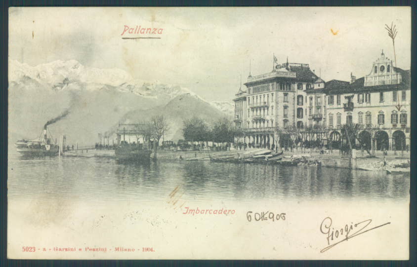 Verbania Pallanza Battello cartolina ZQ6364 – fronte