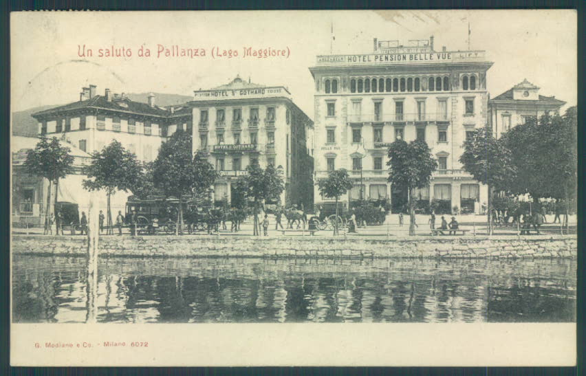 Verbania Pallanza PIEGHE cartolina ZQ6366 – fronte