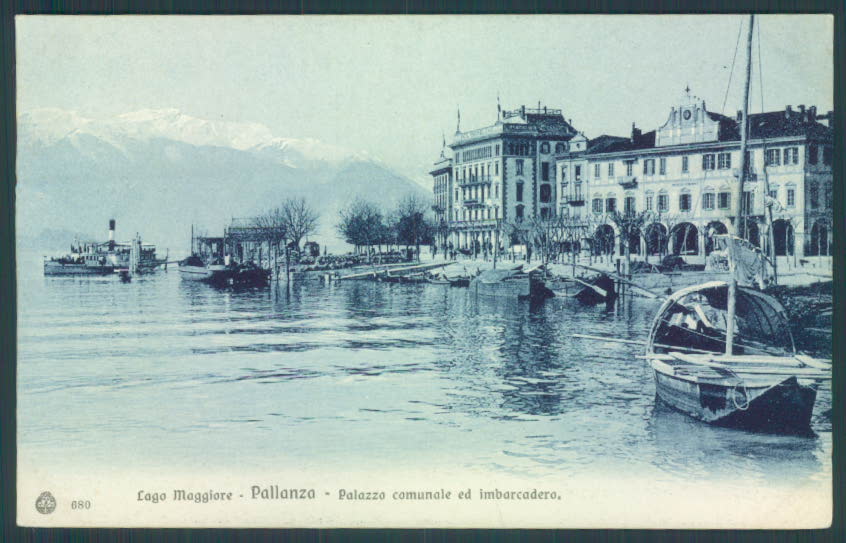Verbania Pallanza Battello Barca cartolina ZQ6372 – fronte