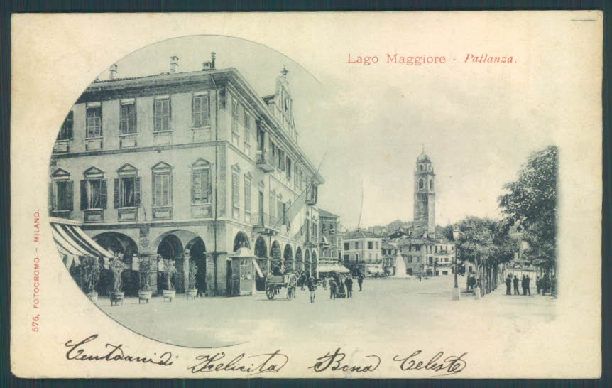 Verbania Pallanza Edicola Calesse STRAPPO cartolina ZQ6373 – fronte