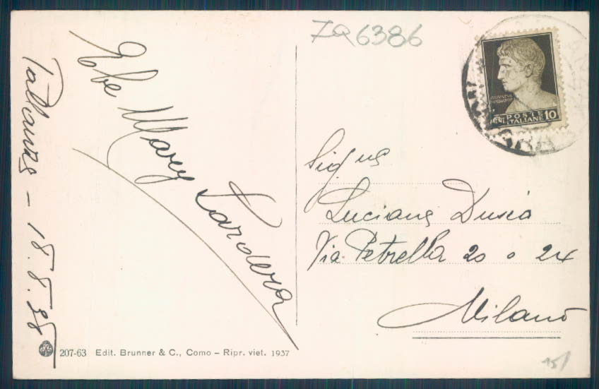 Verbania Pallanza cartolina ZQ6386 – retro